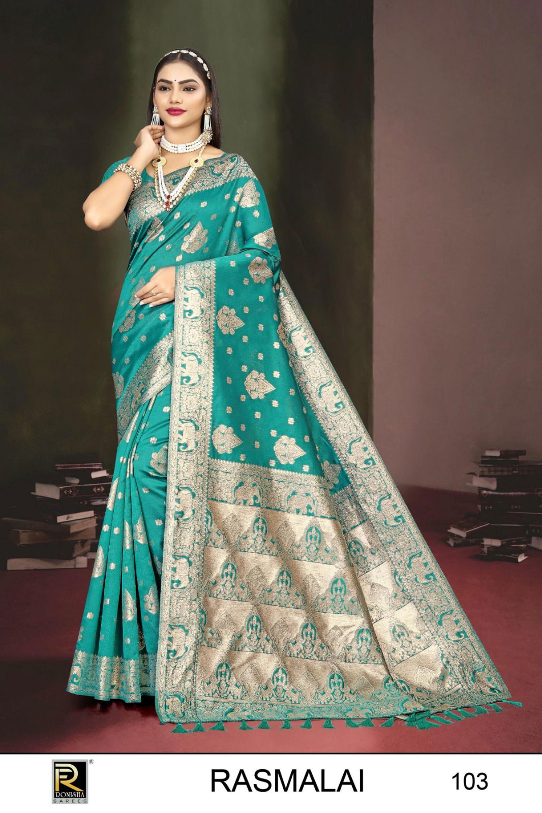 Rasmalai 1 By Ronisha Designer Banarasi Silk Sarees Wholesale Clothing Suppliers In India
